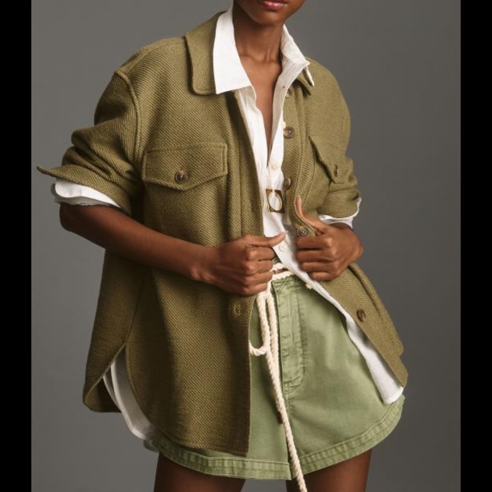 Sanctuary x Anthropologie Terra Knit Shacket, size Medium